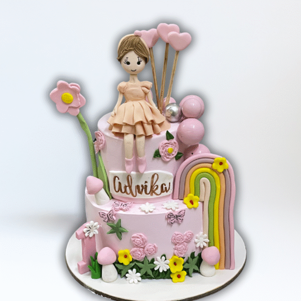 Cute Fondant Doll Cake