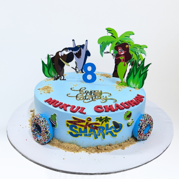 Zig And Sharko Theme Cake