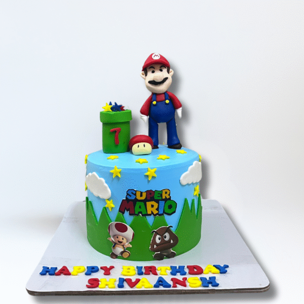 Mario Theme Cake