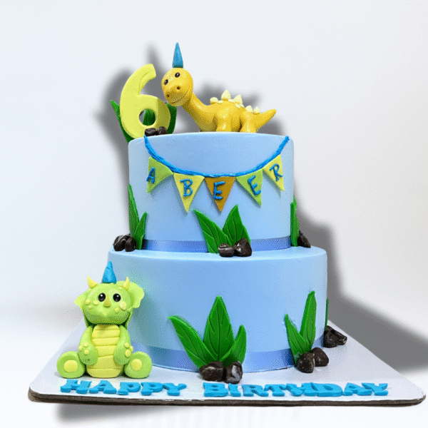 Crazy Dino Theme Cake