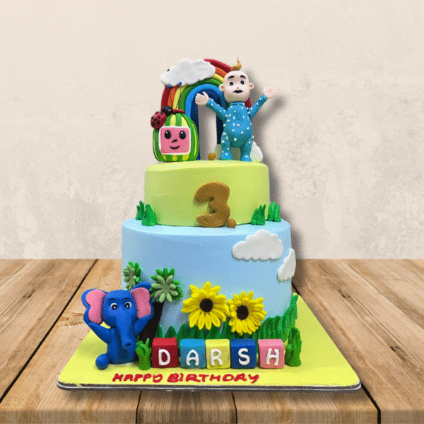 Cocomelon Jungle Adventure Cake