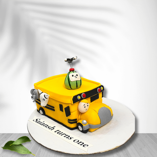 Baby Bus Theme Cake