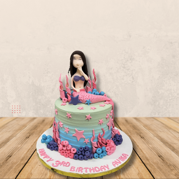 Cute Mermaid Theme Cake