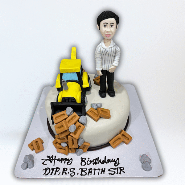 Construction Lover Theme Cake