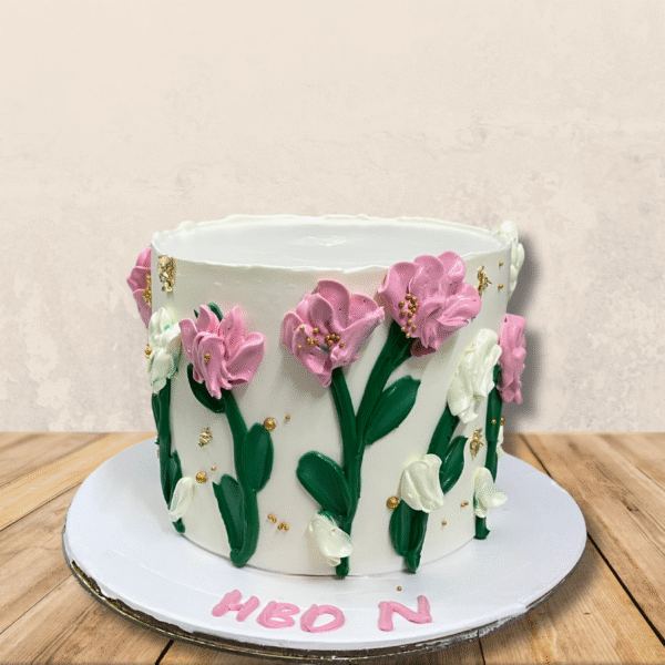 Floral Theme Cake