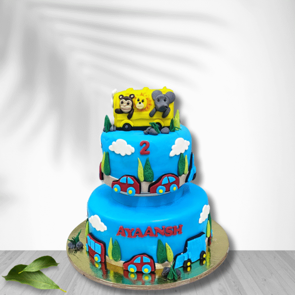 Baby Jungle Theme Cake