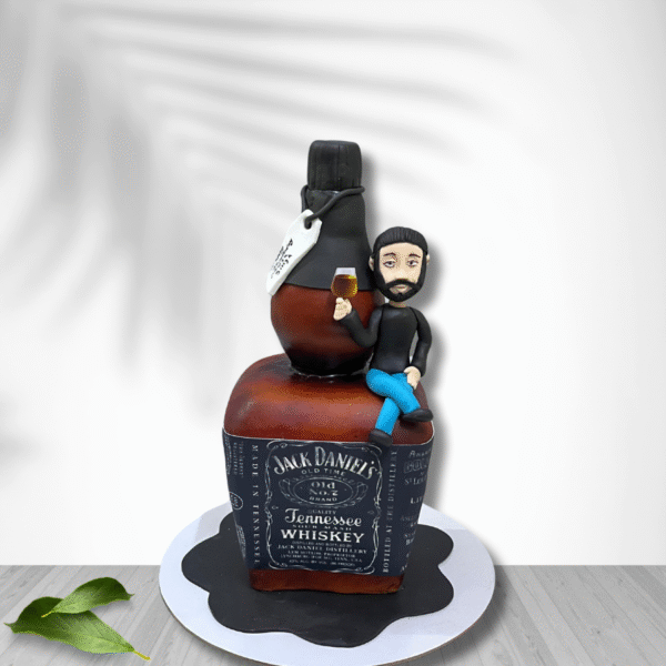 Jack Daniels Bottle Theme Cake