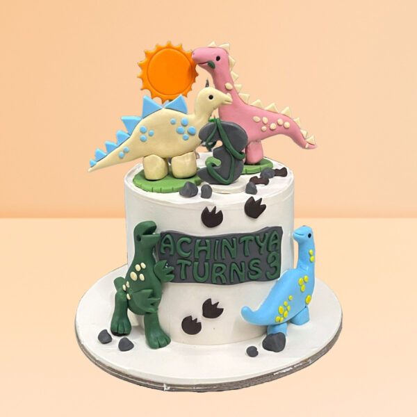 Pre-Historic Party Theme Cake