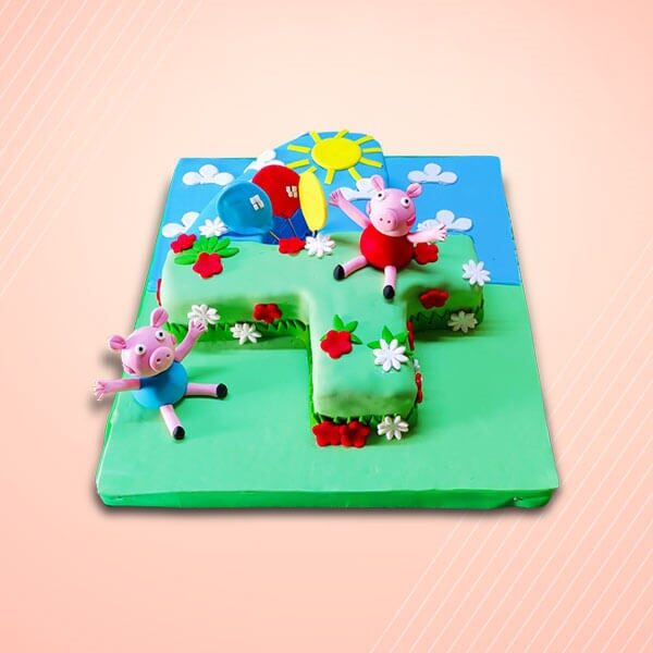 Pegga Pig Design Cake