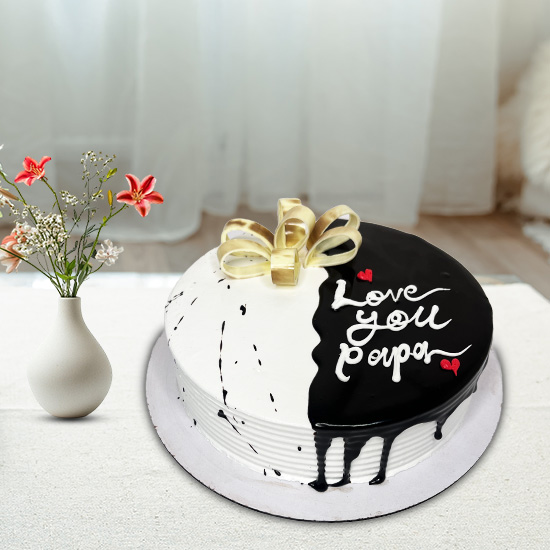 Chocolate Vanilla Cake For Dad