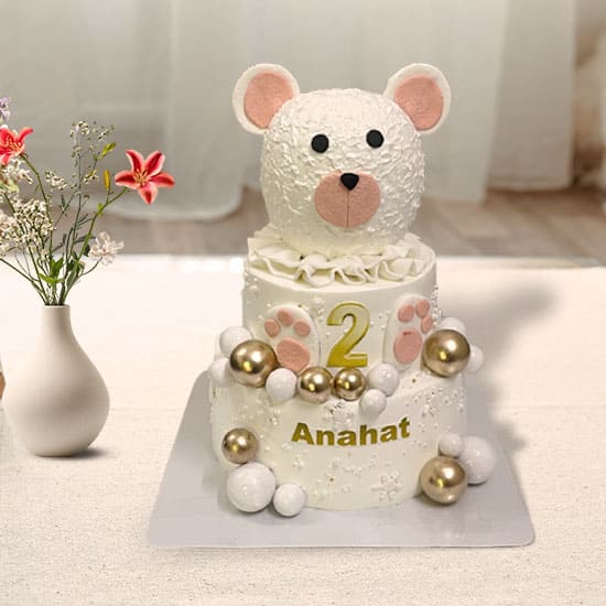 Teddy Bear 2 Tier Cake