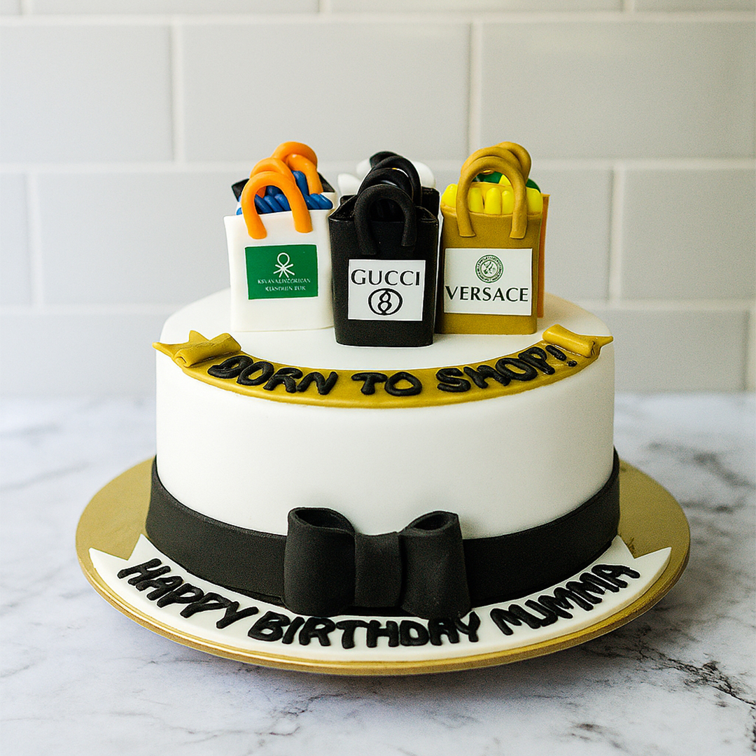 Born For Shopping Cake
