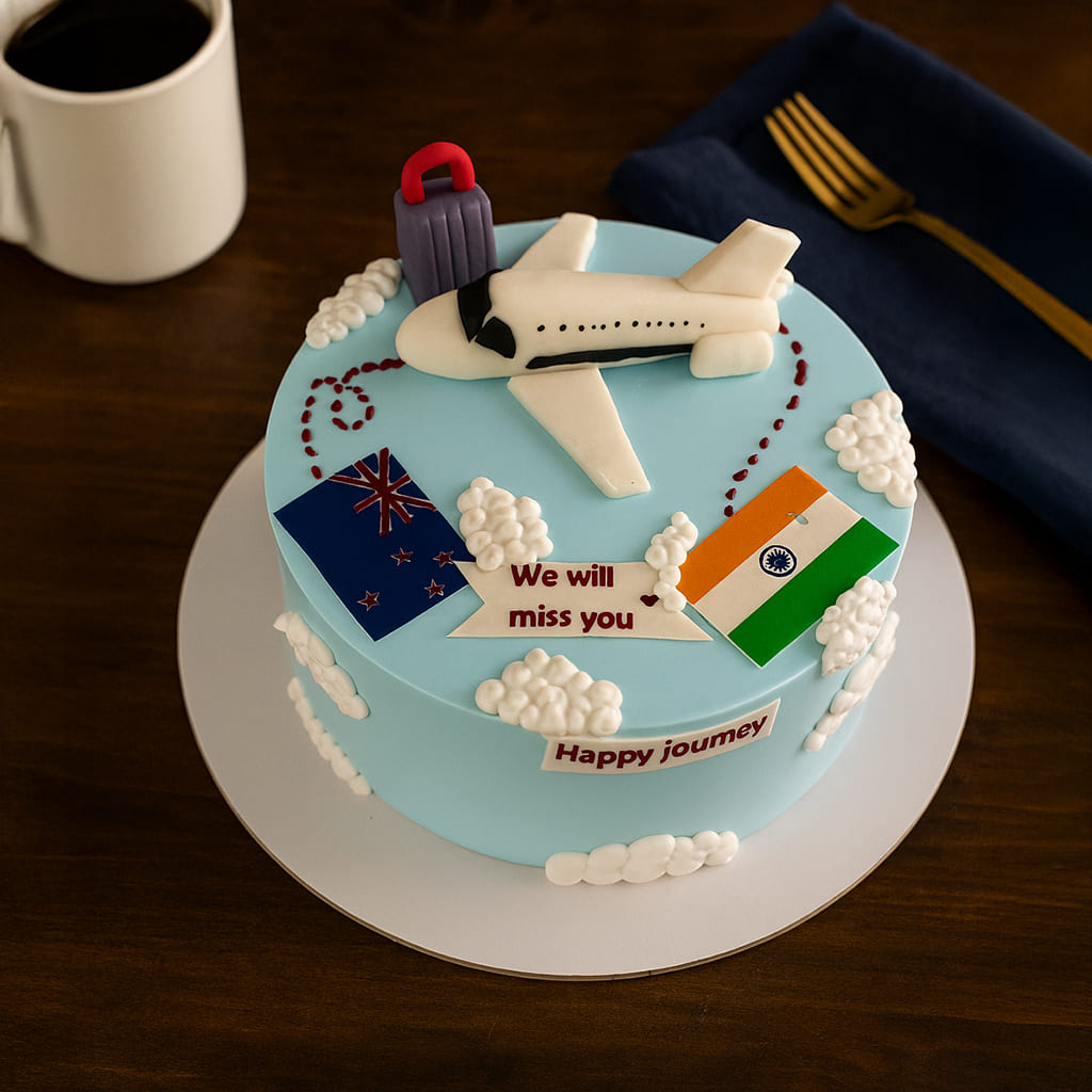 Flying Abroad Theme Cake