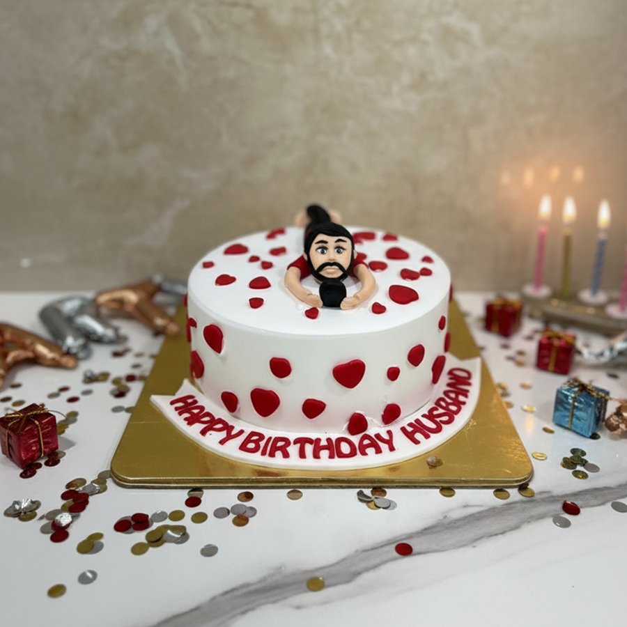 Relaxed & Loved Custom Husband Birthday Cake