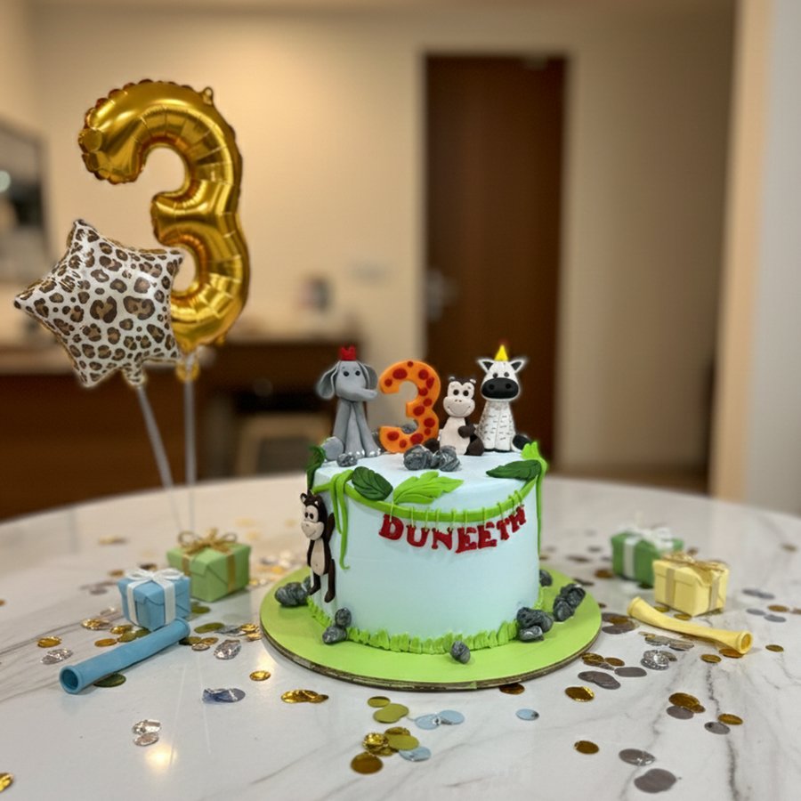 Wild Adventure Birthday Cake