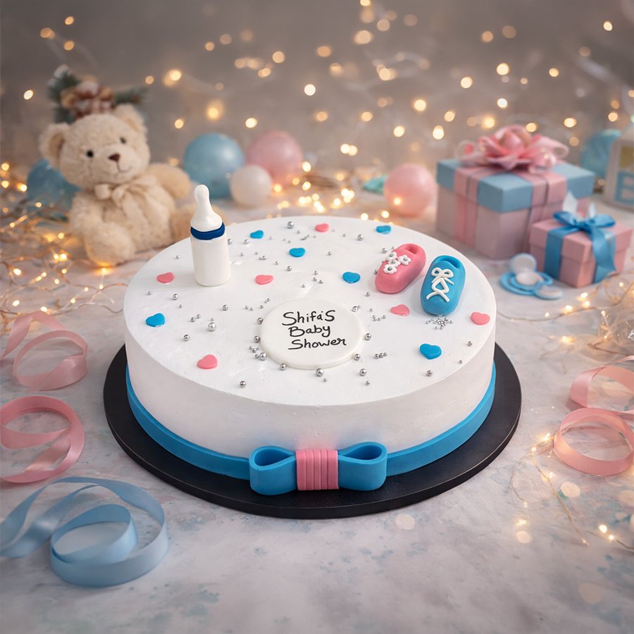 Gender Neutral Baby Shower Cake