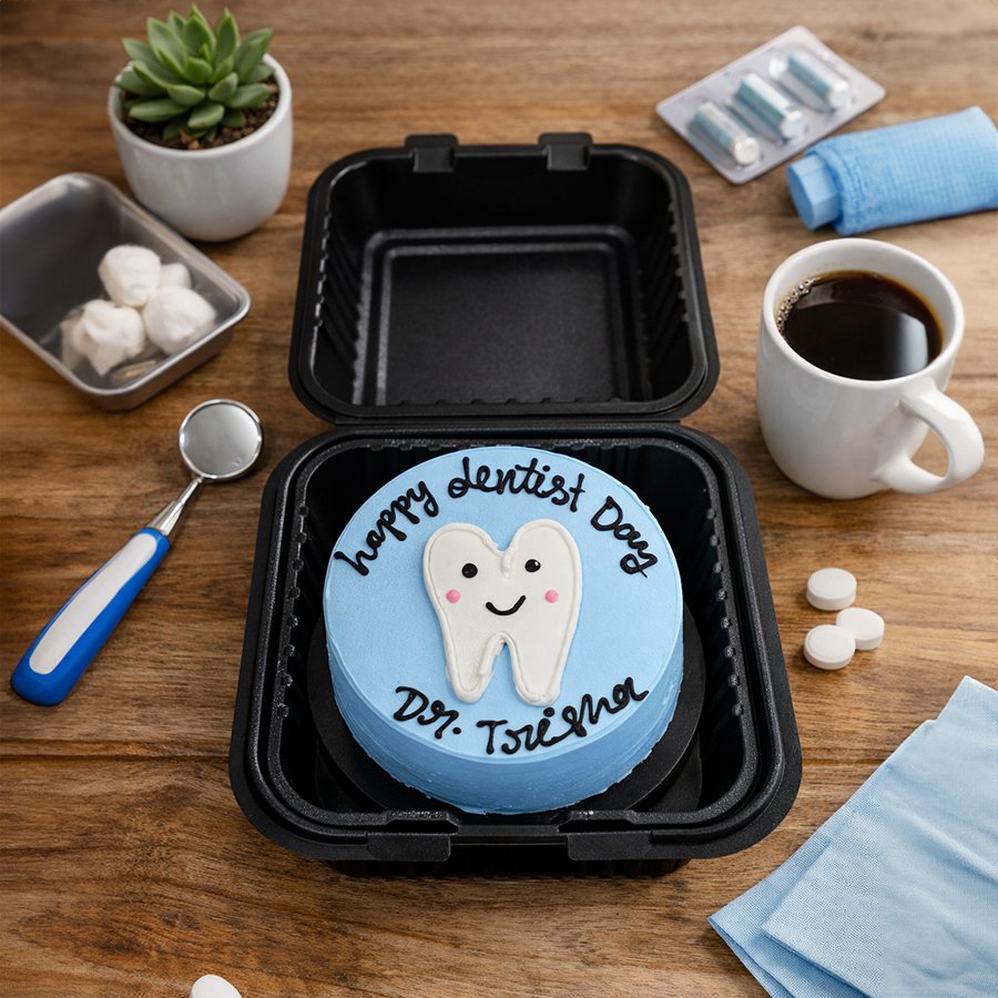 Happy Dentist Day Personalized Bento Cake