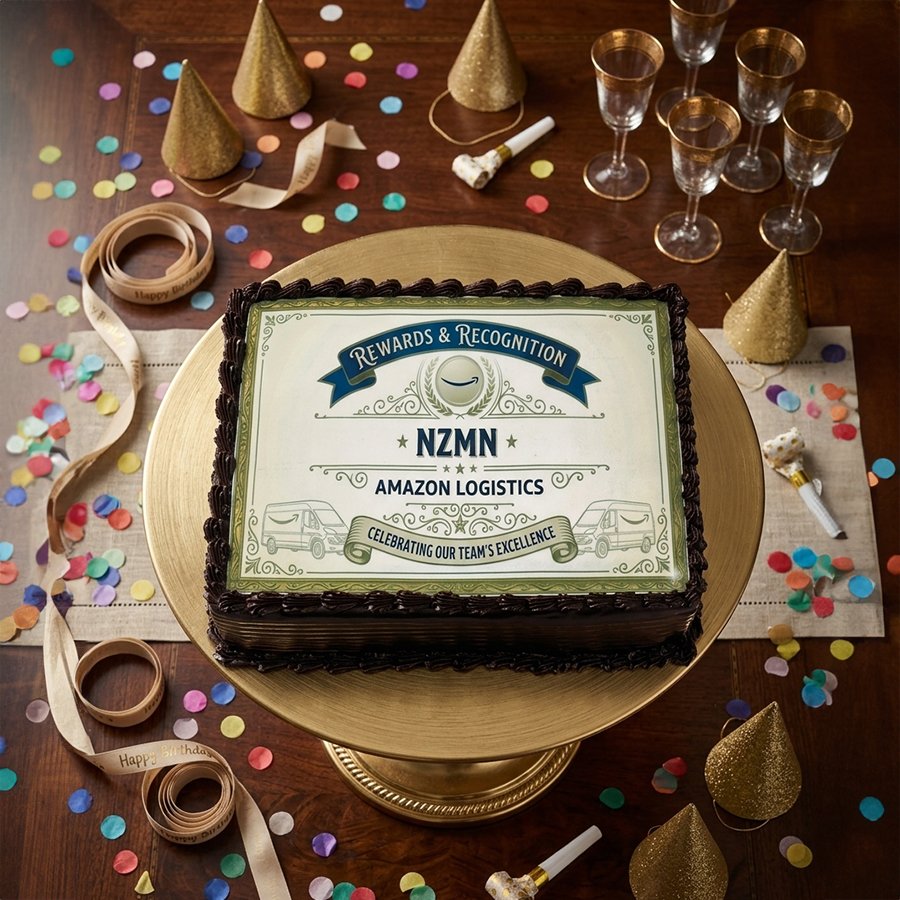 Corporate Excellence Amazon Logistics Theme Cake