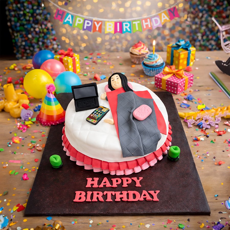 Work-Life Balance "Sleepy" Cake