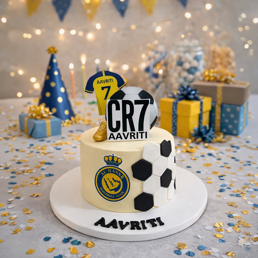 The GOAT Cristiano Ronaldo Football Cake