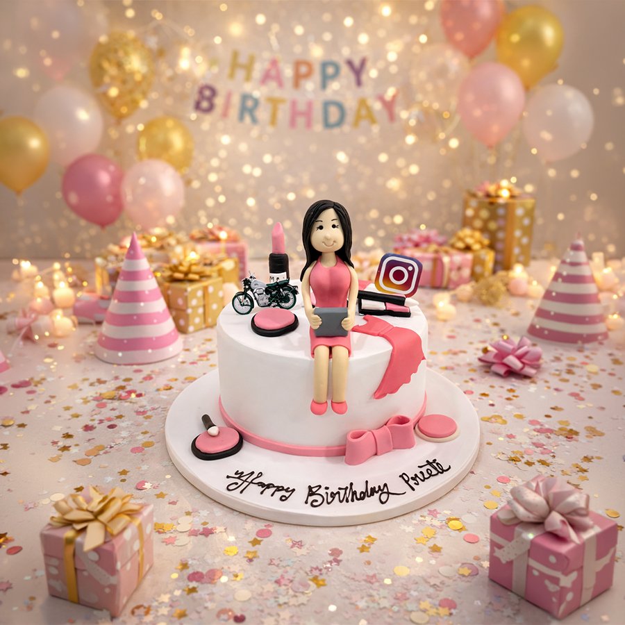 Diva Lifestyle & Glamour Theme Cake