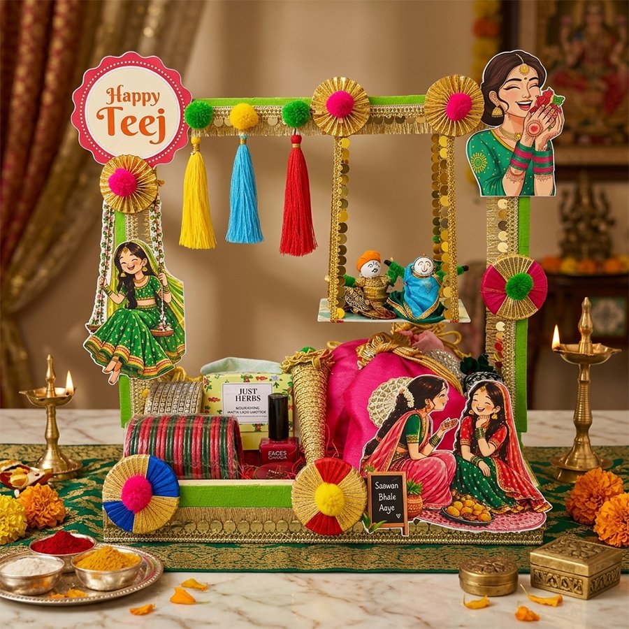 Saawan Bliss Traditional Happy Teej Gift Hamper
