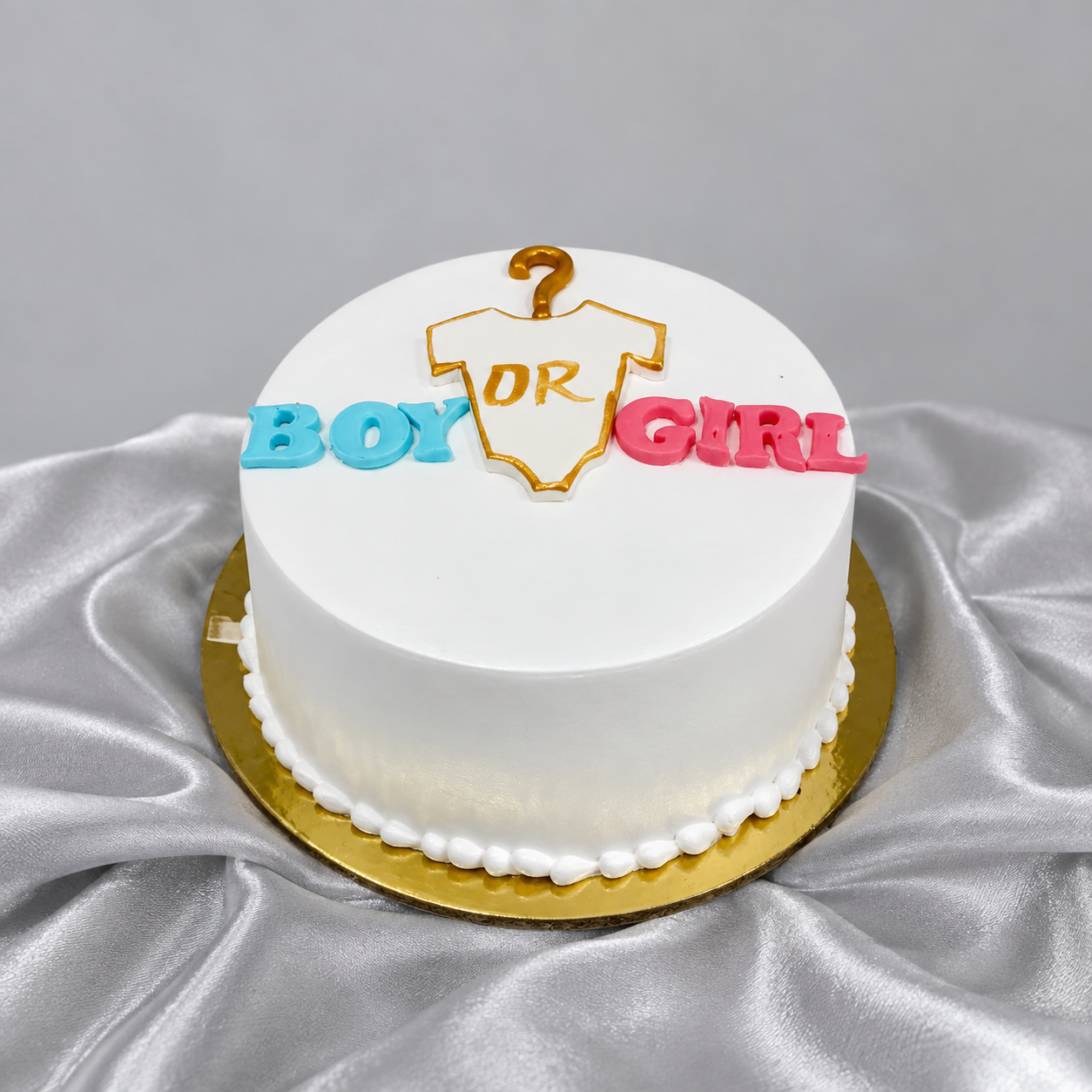 Boy or Girl Gender Reveal Cake