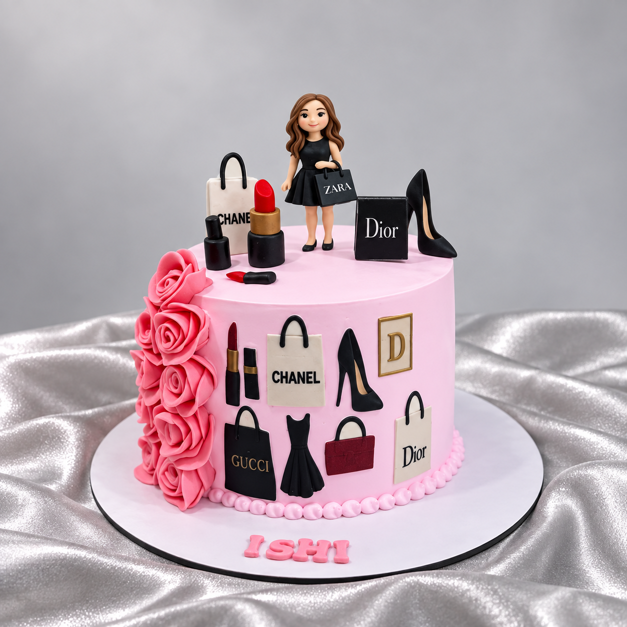 Pink Fashionista Designer Shopping Cake
