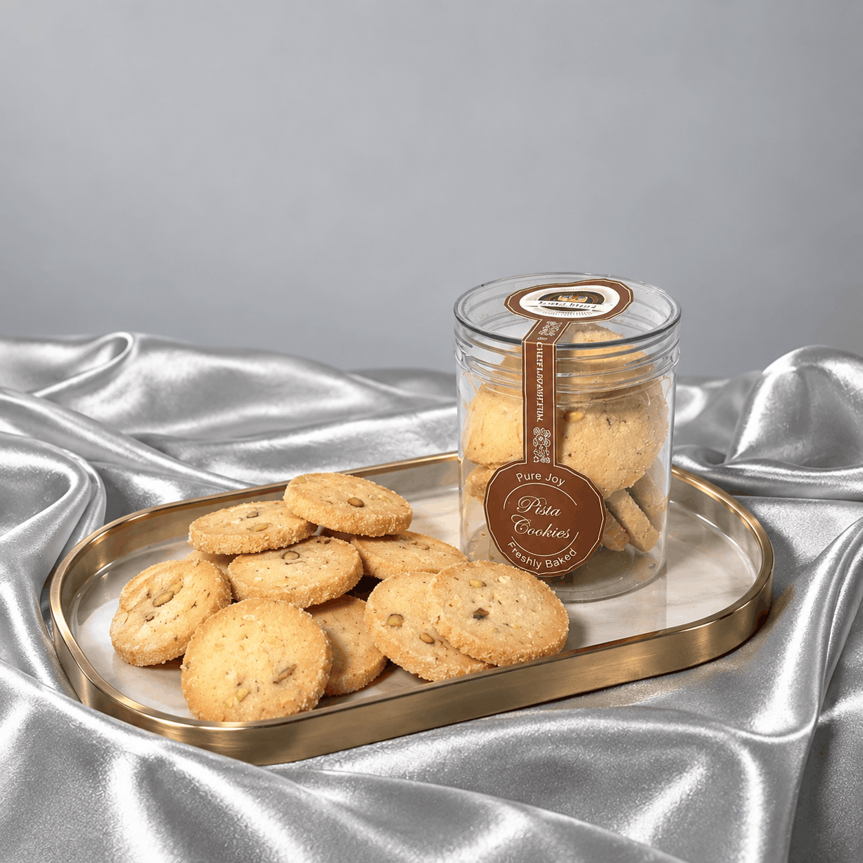 Pista Cookies – Buttery Pistachio Cookies in a Gift Jar