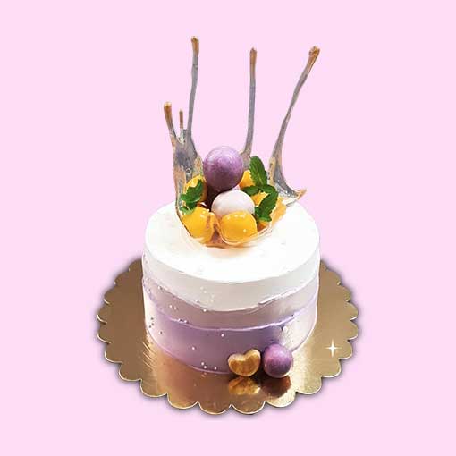 Lavender Shine Isomalt Cake