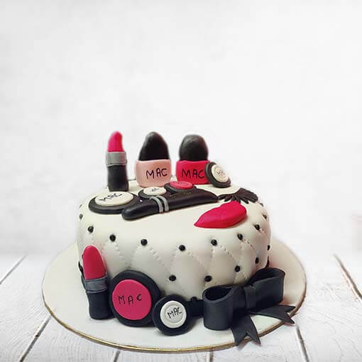MAC Makeup Girl Theme cake