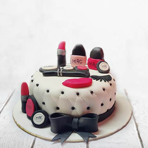 MAC Makeup Girl Theme cake