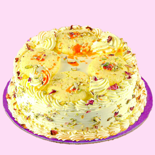 Rasmalai Cream Cake | bakehoney.com
