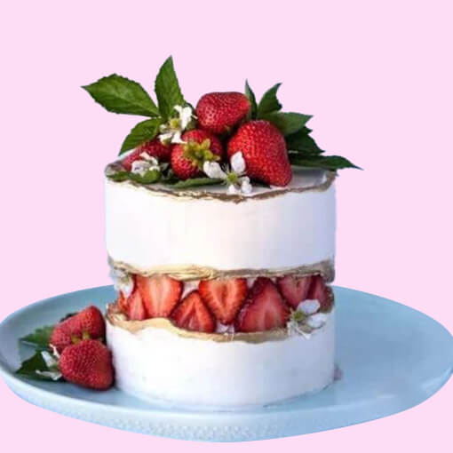 Queen of Berries Fault Line Cake