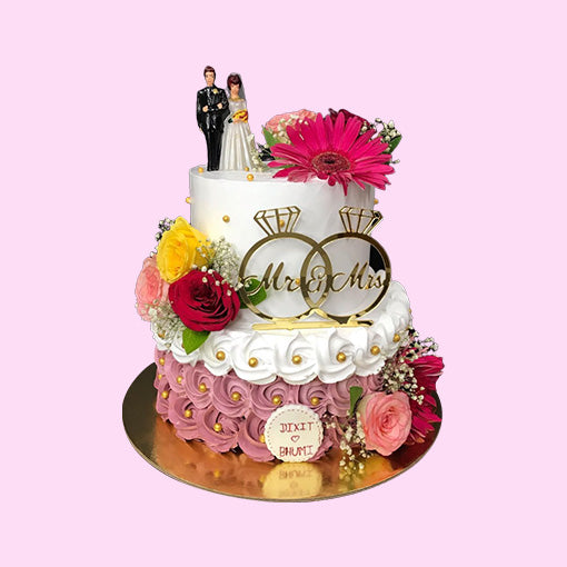 Royal Frills Wedding Cake