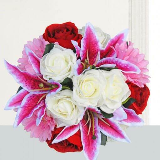 bunch-of-lily-roses-and-gerbera