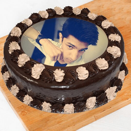 chocolate-round-cake-shape-photo-cake