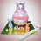 Ball-shape-pinata-cake-with-hammer-with-fish-decoration