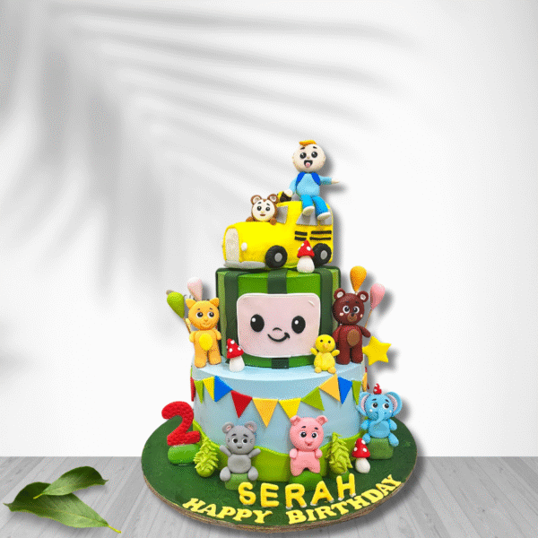 CocoMelon Theme Birthday Cake