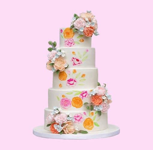 The Love Imprint Wedding Cake