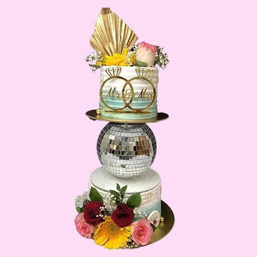 Hawaain Wedding Cake