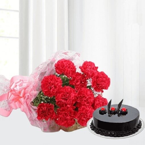 Carnations N Chocolaty Love