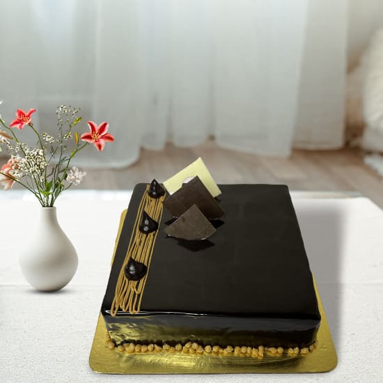 Dutch Chocolate Truffle Square Cake