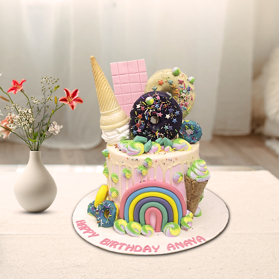 Rainbow Delight Cake