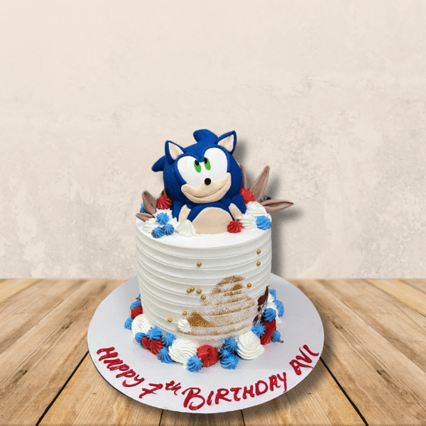 Sonic Theme Cake For Boys