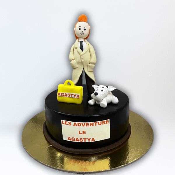 Tintin Theme Cake