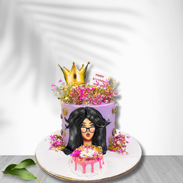 Opulent Glitter Cake For Girls