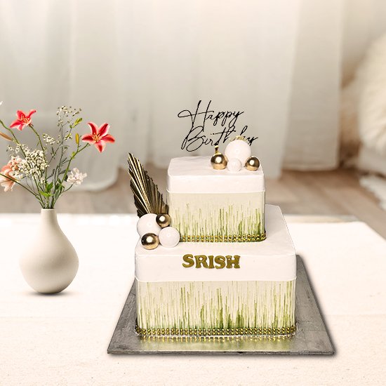 Joyful Wishes Birthday Cake