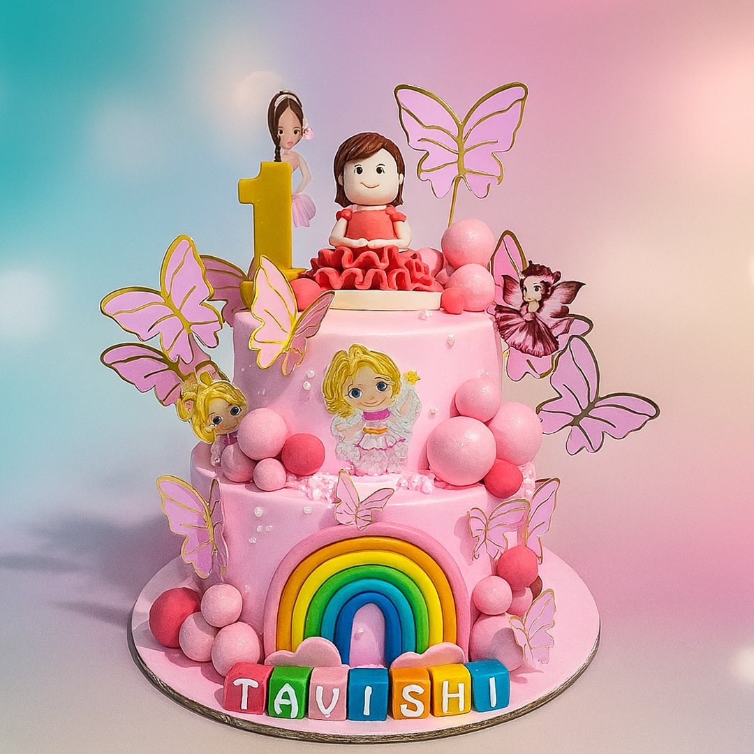 Enchanted Pink Celebration Cake