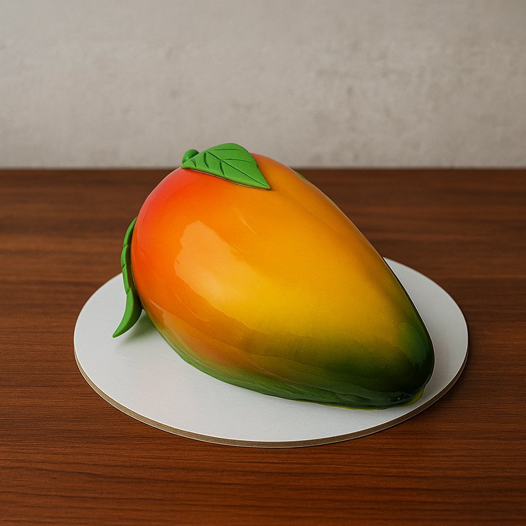 Mango Shaped Cake